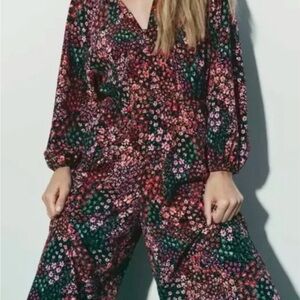 Zara Floral Jumpsuit